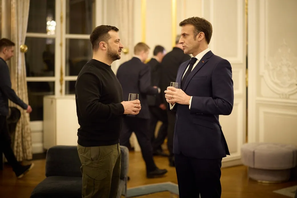 Зеленський Макрон Зеленський Макрон