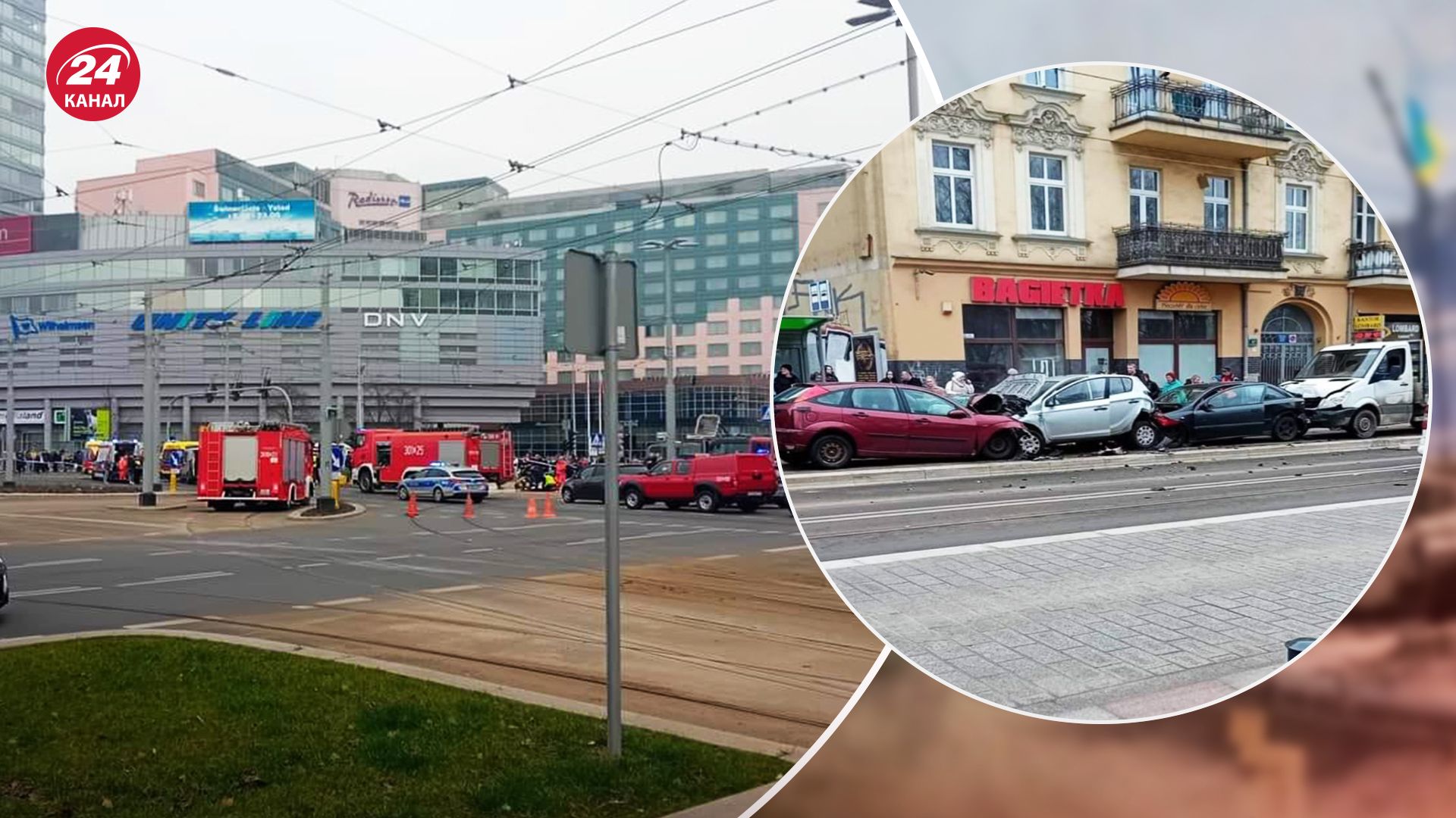 Наслідки аварії у Щецині 1 березня 2024 Наслідки аварії у Щецині 1 березня 2024