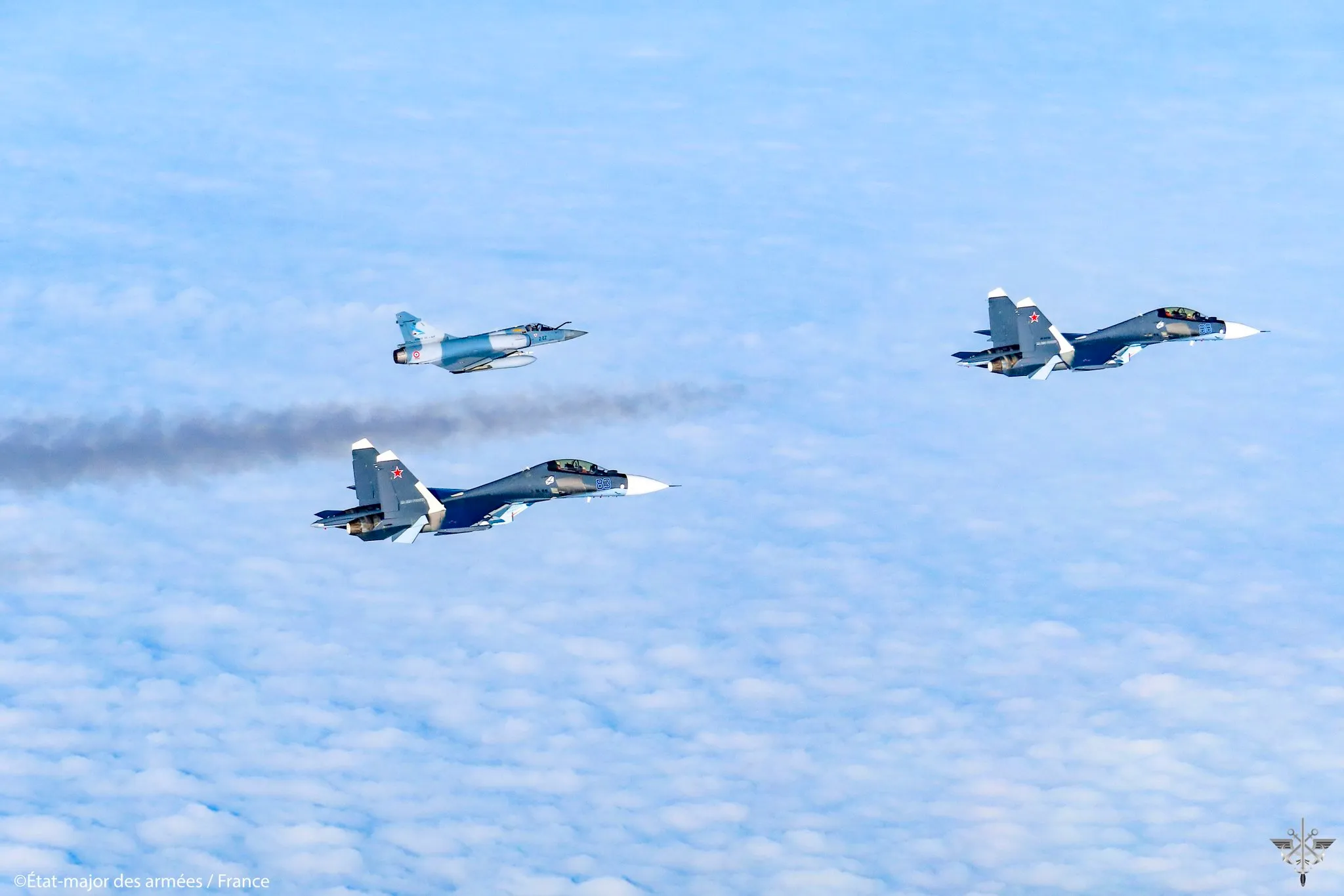 літаки Mirage перехоплюють російські літаки 29 лютого 2024 над Балтикою та Польщею