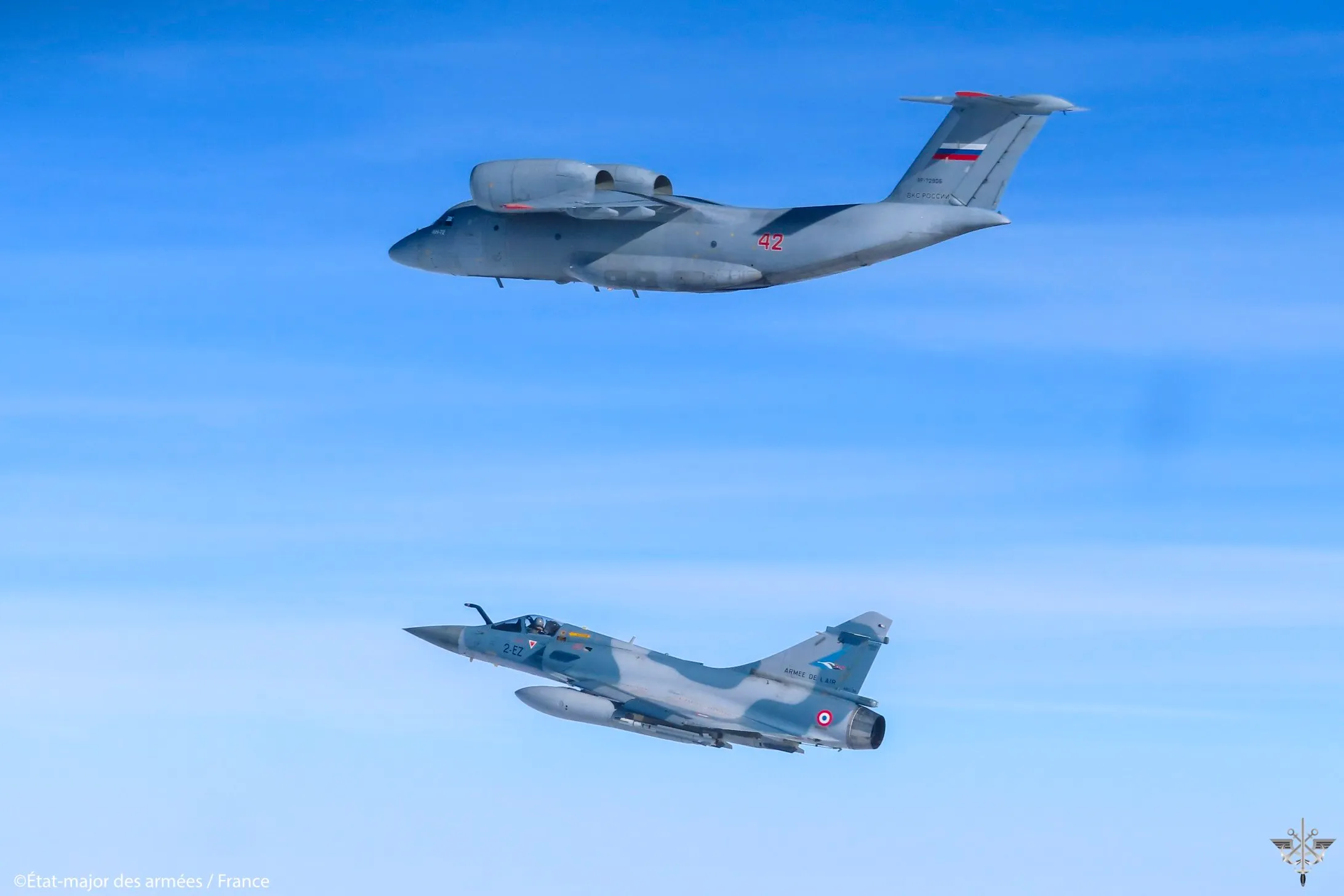 НАТО підняло літаки Mirage, щоб перехопити російські літаки 29 лютого 2024