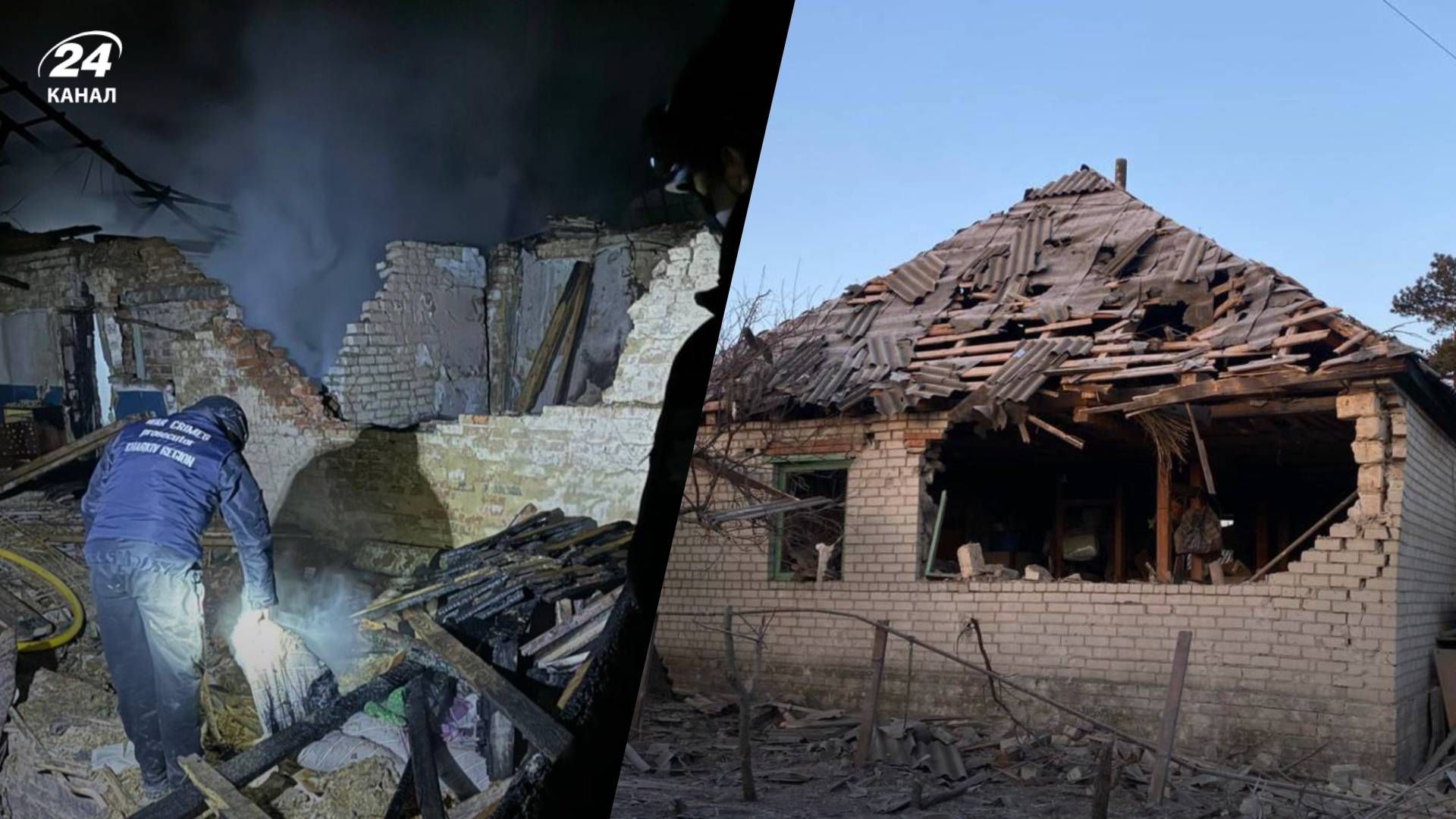 В Великом Бурлуке из-за "Шахеда" загорелся дом из-за "Шахеда В Великом Бурлуке из-за "Шахеда" загорелся дом из-за "Шахеда