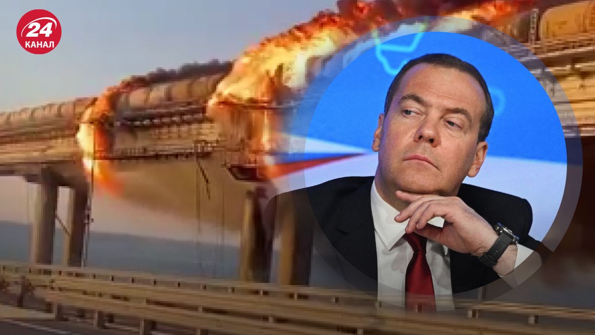 У Медведева истерика из-за "слитого" разговора немецких офицеров о Крымском мосте