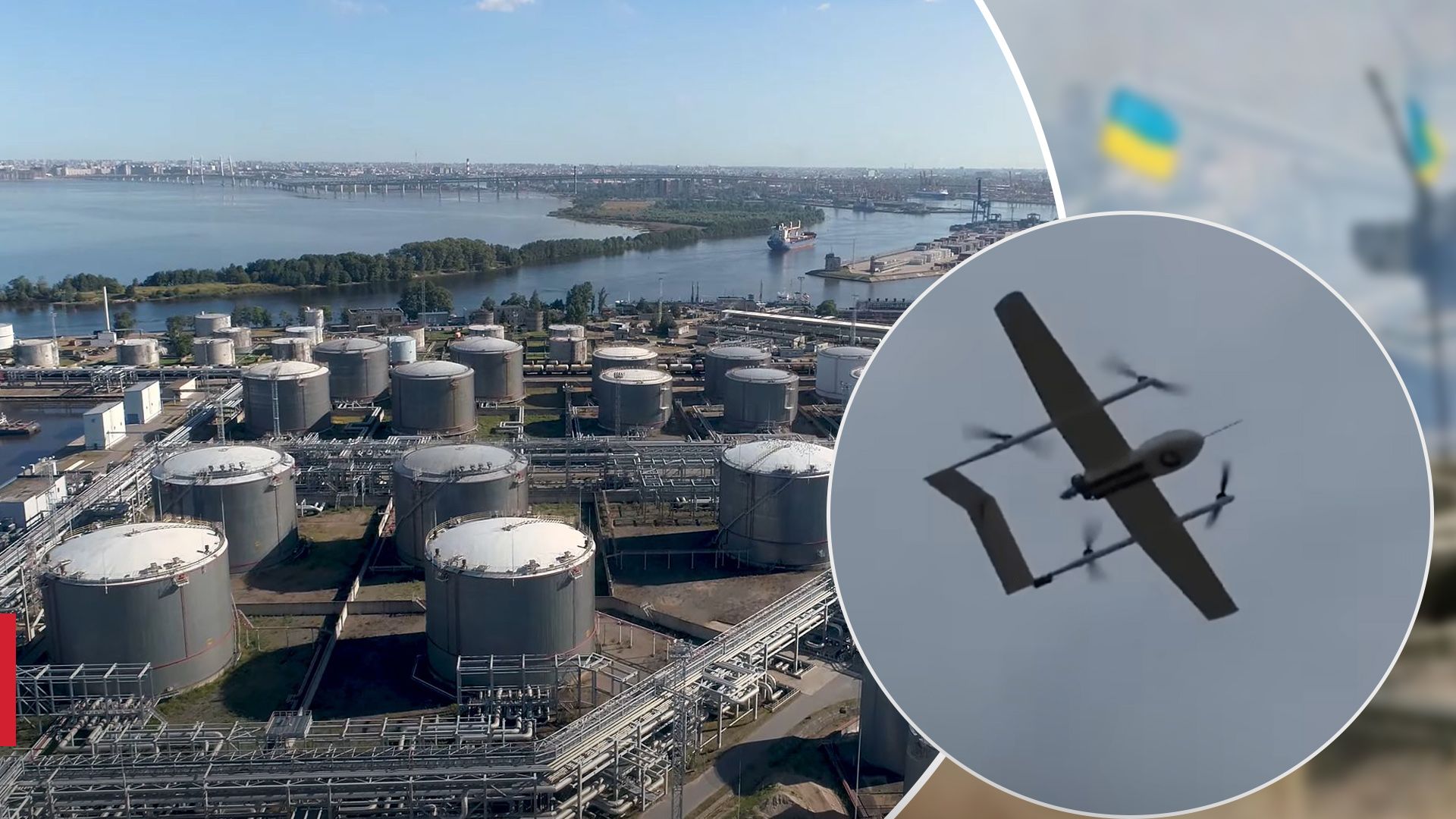 На территорию нефтяного терминала в Санкт-Петербурге упал дрон - 24 Канал