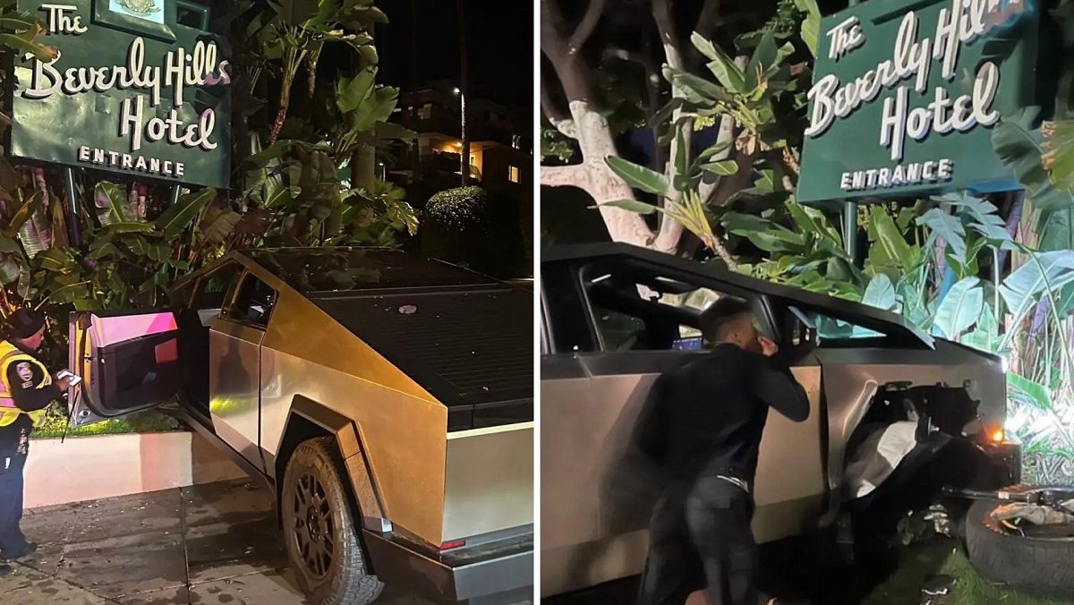 Cybertruck оторвало колесо в жутком ДТП Cybertruck оторвало колесо в жутком ДТП