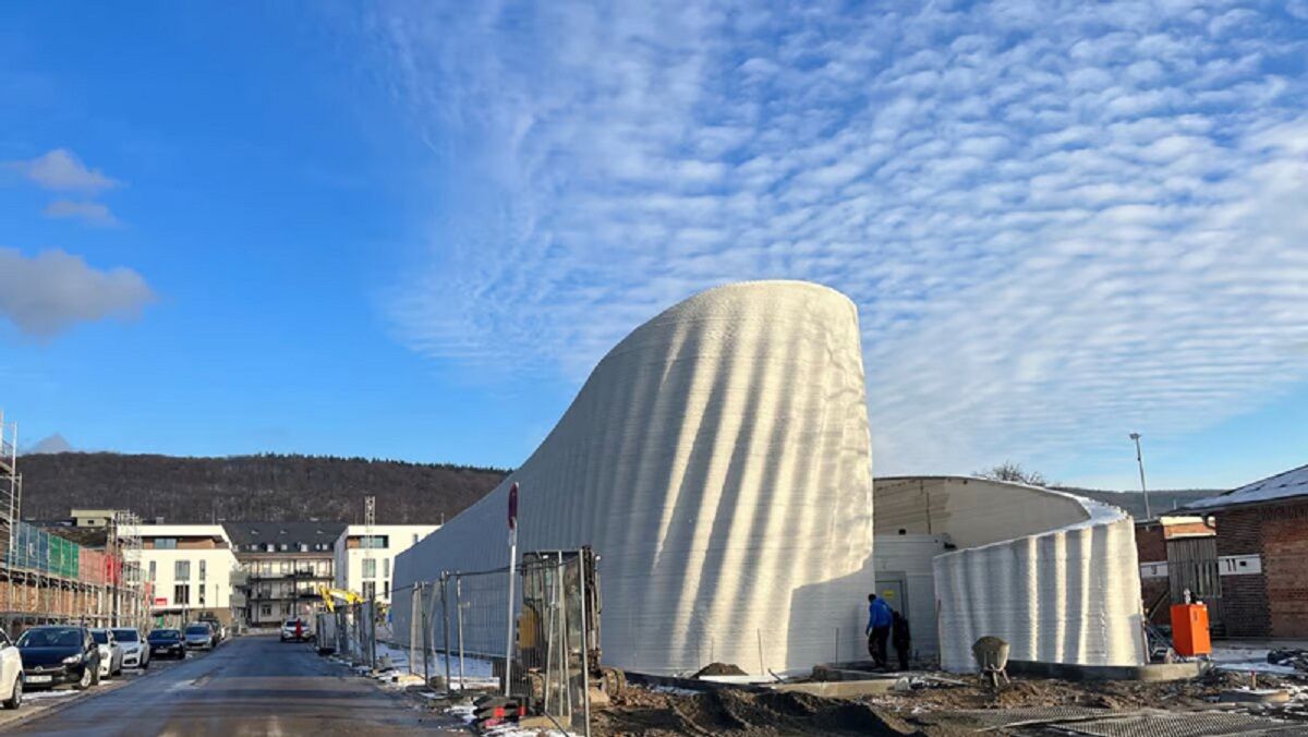 Смотрите, как в Германии на 3D-принтере напечатали здание дата-центра - Техно Смотрите, как в Германии на 3D-принтере напечатали здание дата-центра - Техно