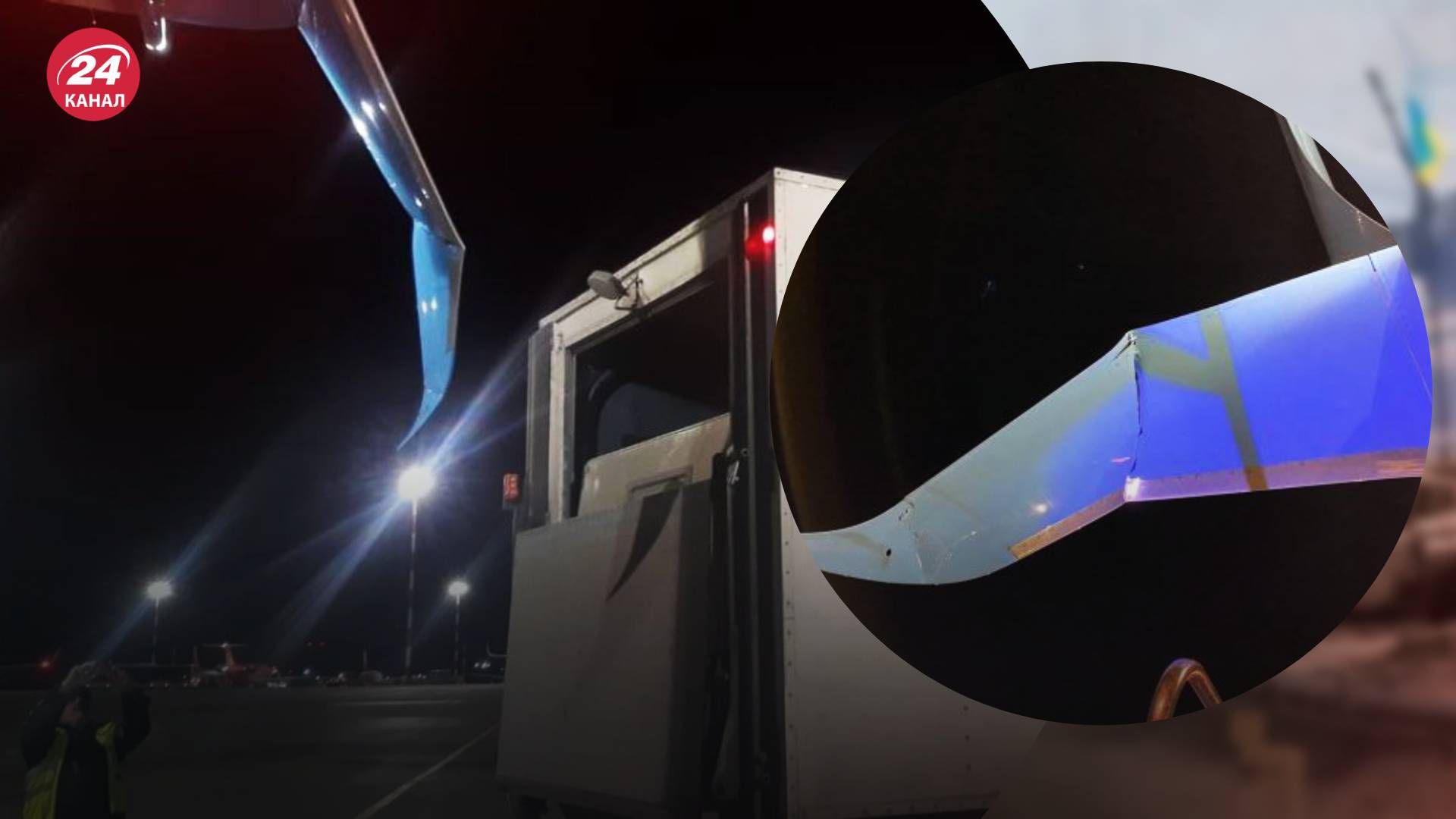 У Санкт-Петербурзі вантажівка врізалася в літак з пасажирами - 24 Канал У Санкт-Петербурзі вантажівка врізалася в літак з пасажирами - 24 Канал