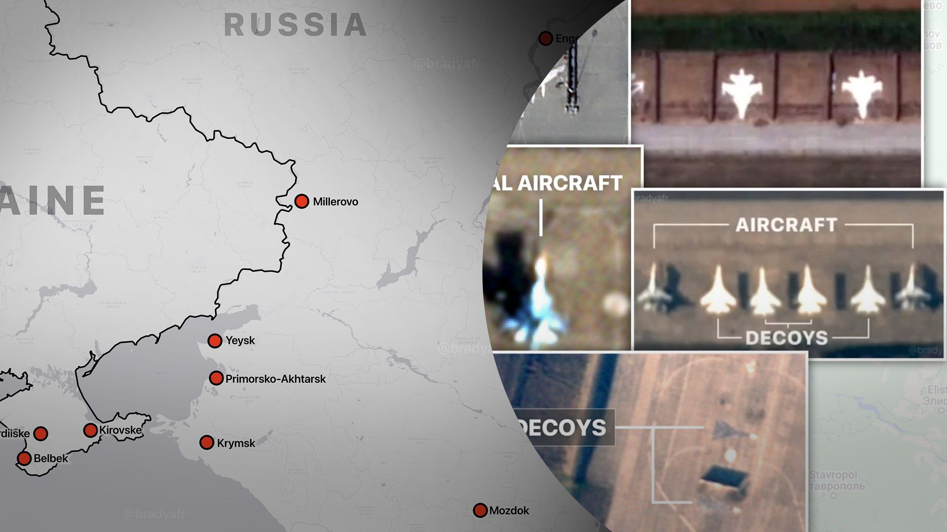 Оккупанты рисовали фальшивые "самолеты" аж на 9 авиабазах: какая цель врагов - 24 Канал