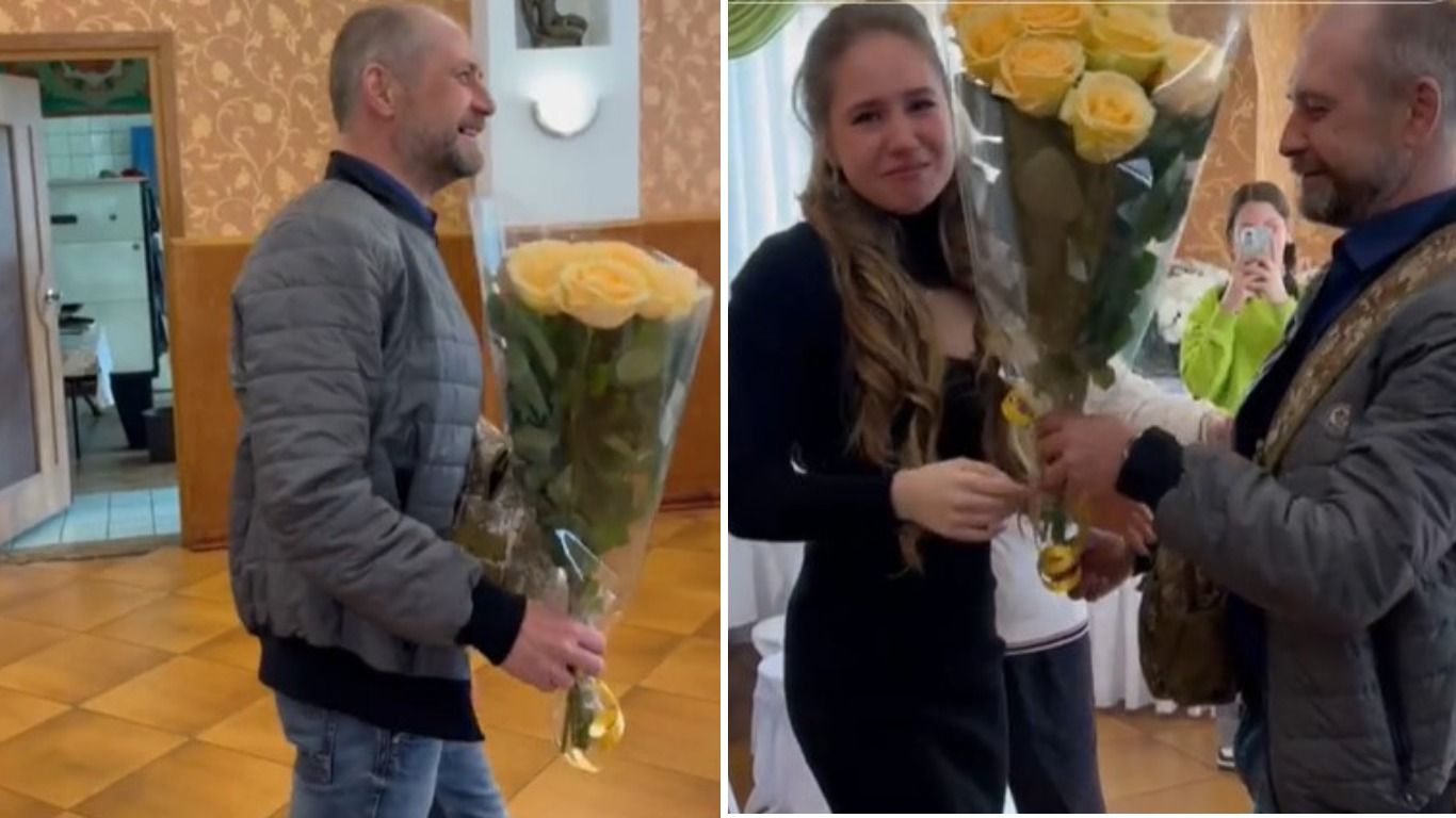 Військовий з війни на день народження доньки: щемкий момент зустрічі - 24 Канал Військовий з війни на день народження доньки: щемкий момент зустрічі - 24 Канал