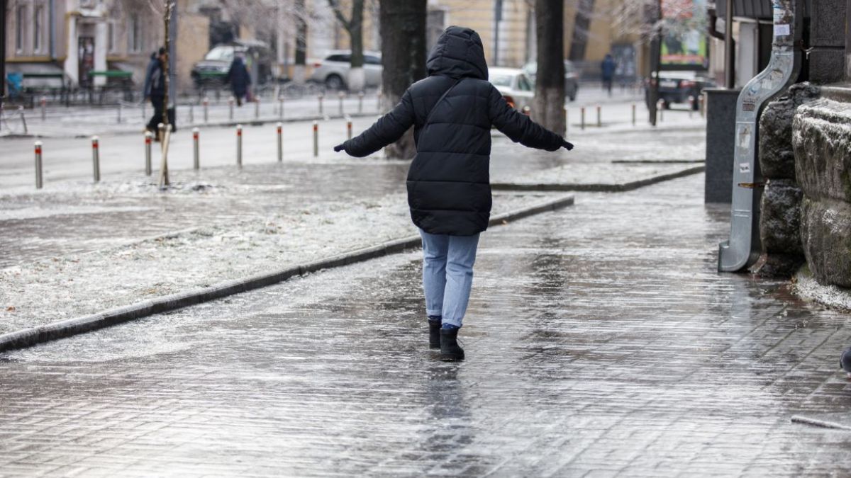 В Киеве ожидается гололедица на дорогах