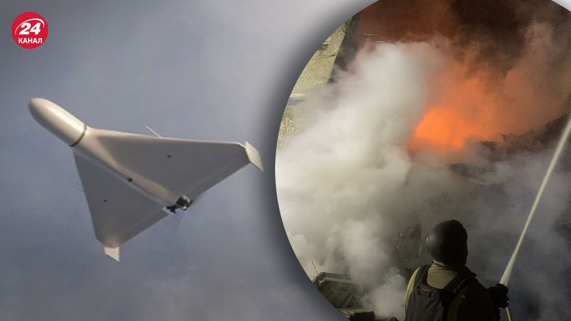 В Сумах Шахед попал в многоэтажку В Сумах Шахед попал в многоэтажку