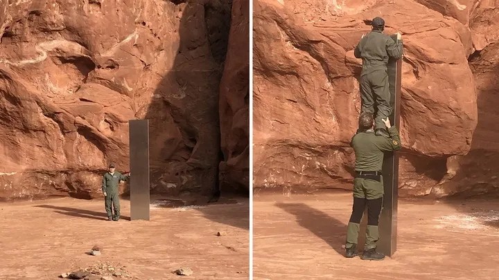 Монолит, найден в Юте в 2020 году Монолит, найден в Юте в 2020 году