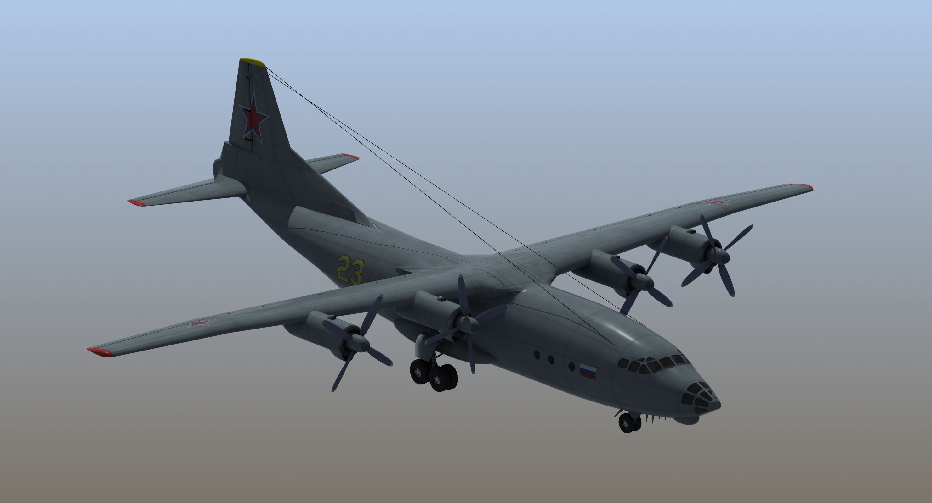 В Росії аварійно сів Ан-12 через технічну несправність