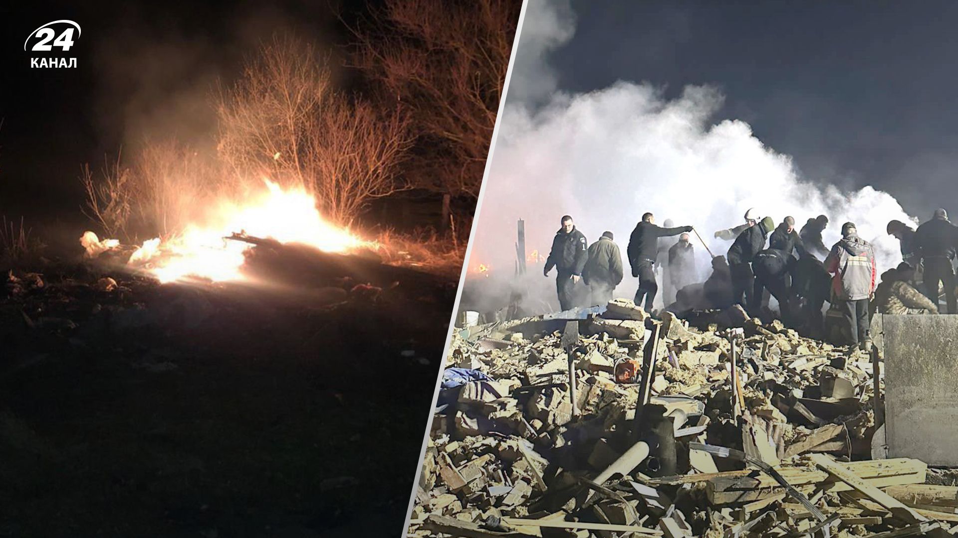 Уполіції Вінниччини показали перші хвилини після нічної атаки Уполіції Вінниччини показали перші хвилини після нічної атаки