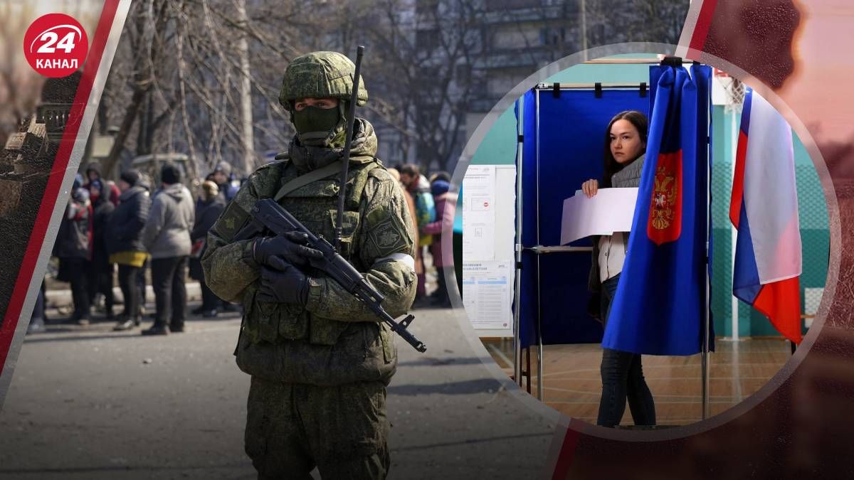 На оккупированных территориях Украины продолжаются псевдовыборы президента России