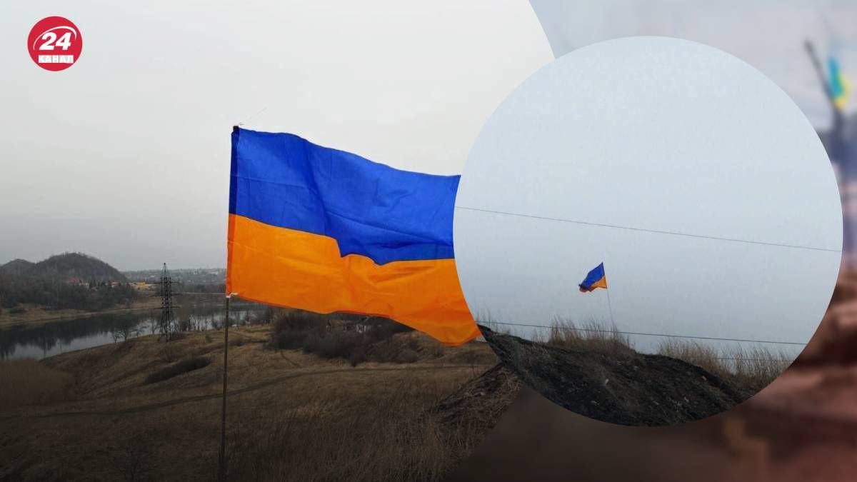 Активісти Жовтої стрічки роздратували окупантів українським стягом