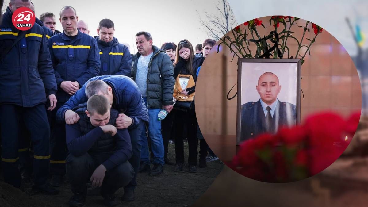 В Одесской области похоронили спасателя, погибшего во время удара по областному центру