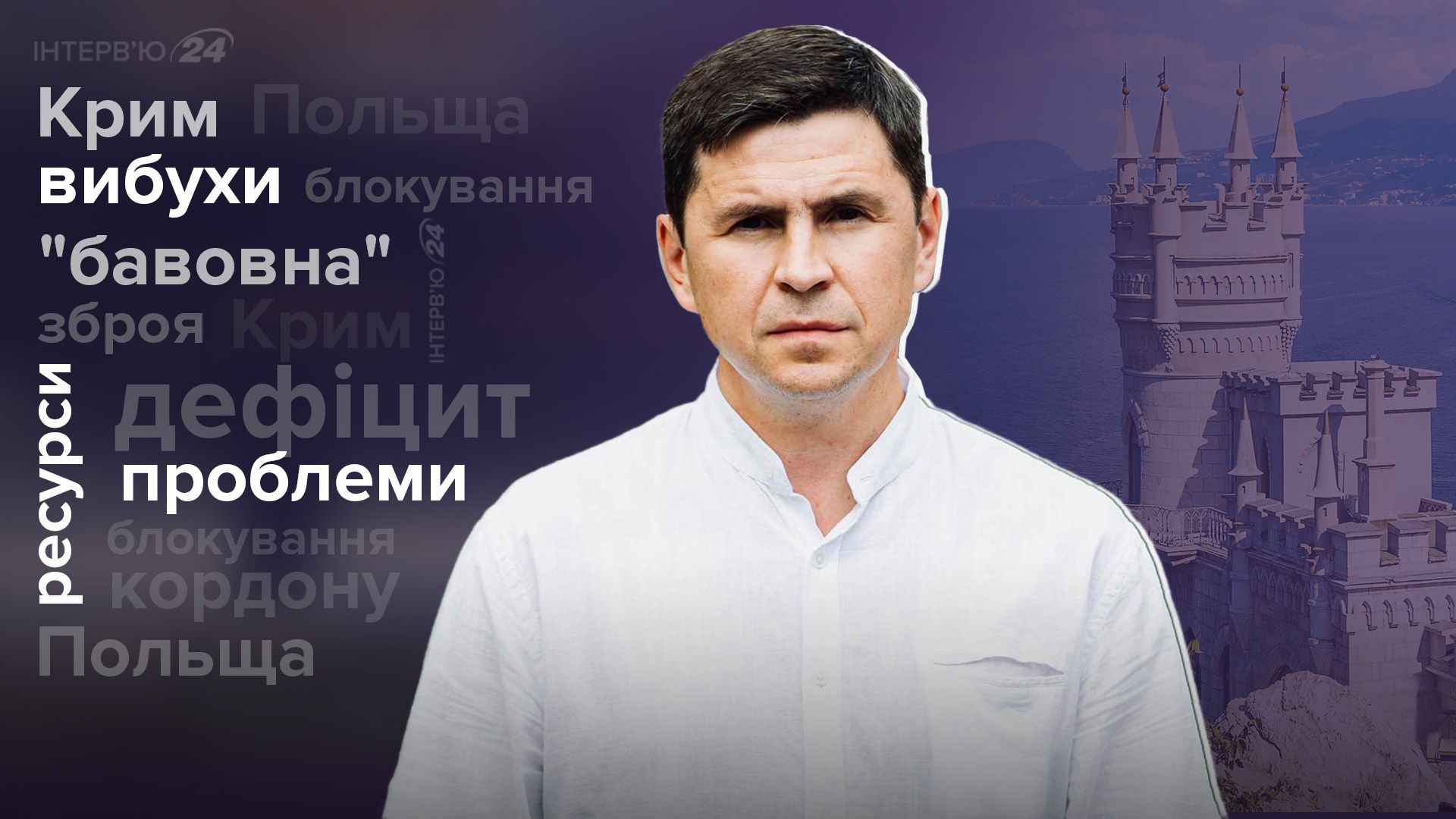 Україна має свою далекобійну зброю для роботи по Криму - інтерв'ю з Подоляком - 24 Канал Україна має свою далекобійну зброю для роботи по Криму - інтерв'ю з Подоляком - 24 Канал