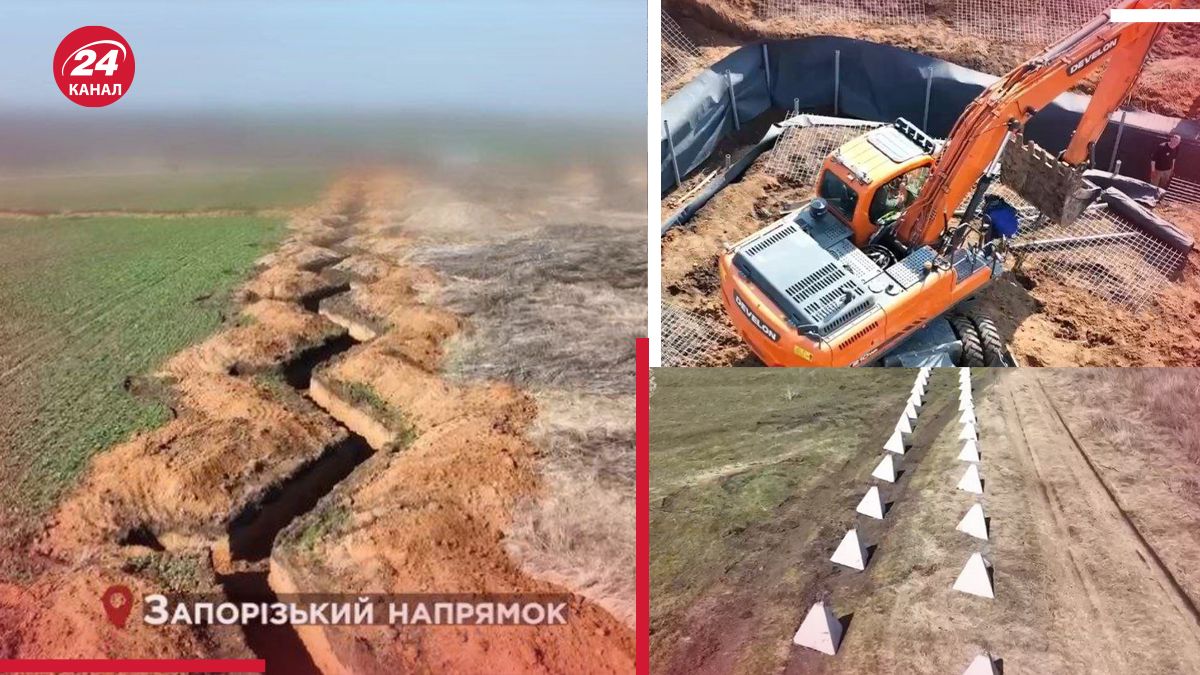 На Запорожье продолжается строительство фортификационных сооружений На Запорожье продолжается строительство фортификационных сооружений