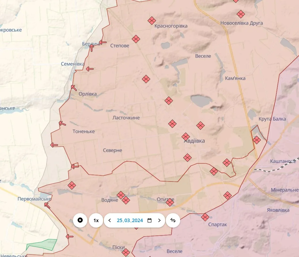 Ситуация на Авдеевском направлении Ситуация на Авдеевском направлении