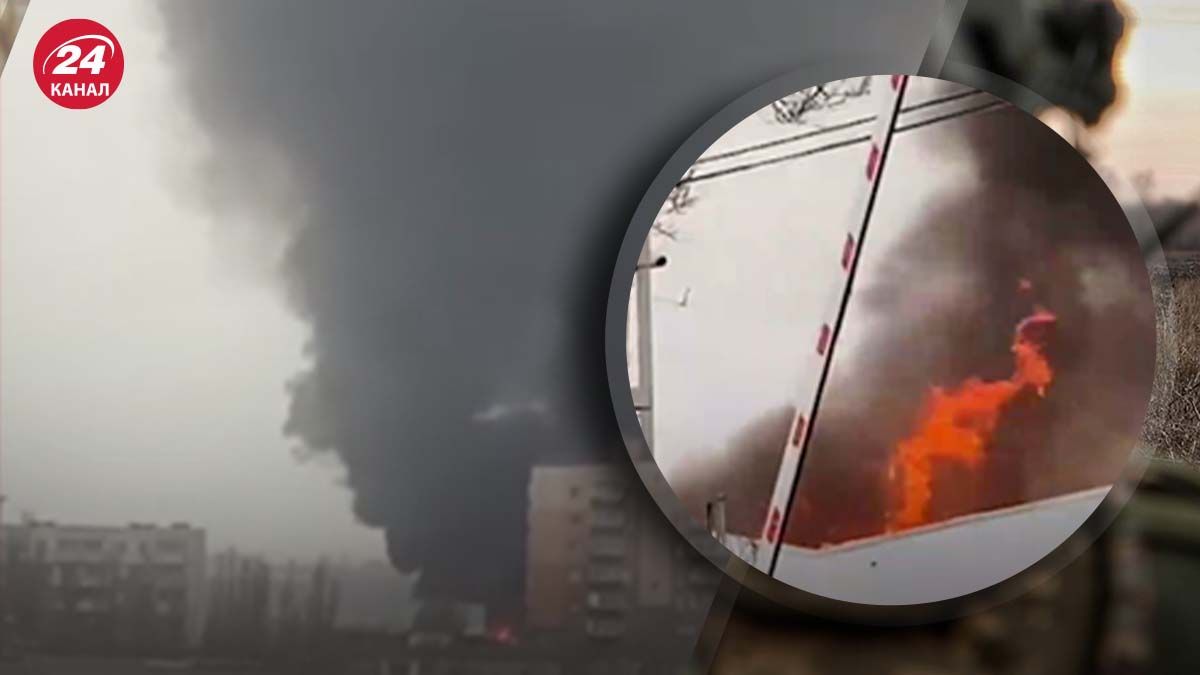 В Азові горить склад підприємства, що виробляє полімери В Азові горить склад підприємства, що виробляє полімери