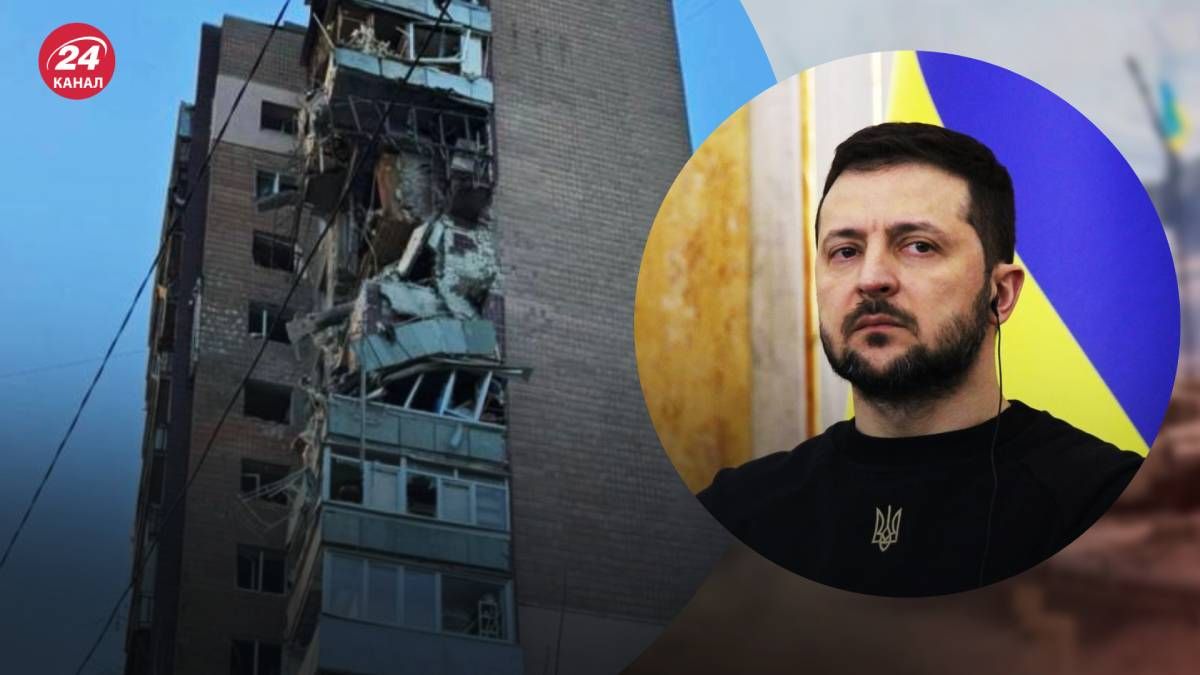 Зеленський прокоментував удар окупантів по Харкову Зеленський прокоментував удар окупантів по Харкову