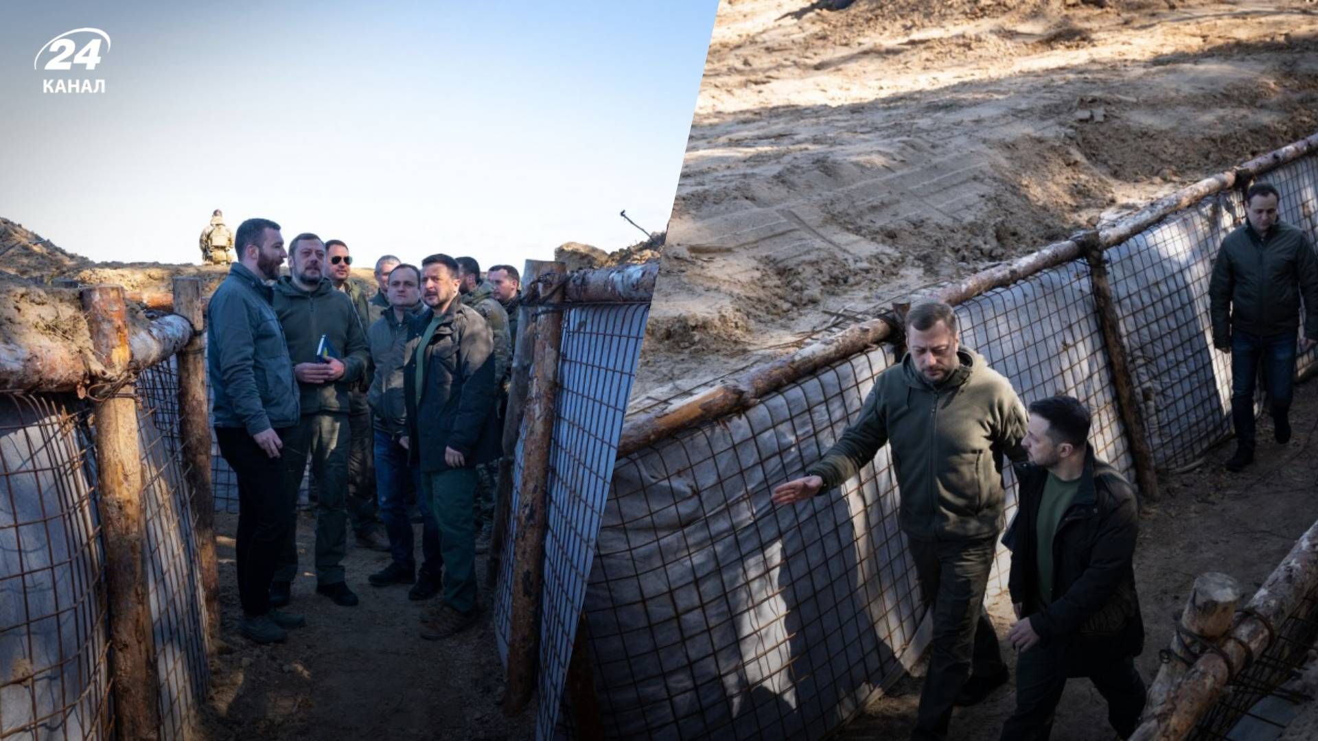 Зеленський прибув на Чернігівщину задля перевірки фортифікацій - 24 Канал Зеленський прибув на Чернігівщину задля перевірки фортифікацій - 24 Канал