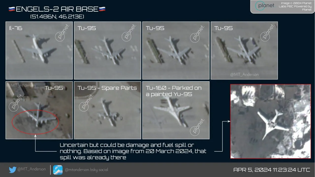 Супутникові знімки з аеродрому Енгельс Супутникові знімки з аеродрому Енгельс
