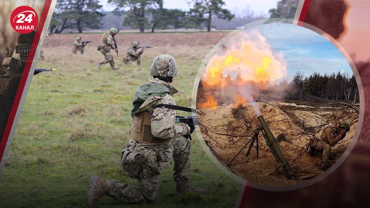 Украинские военные на фронте