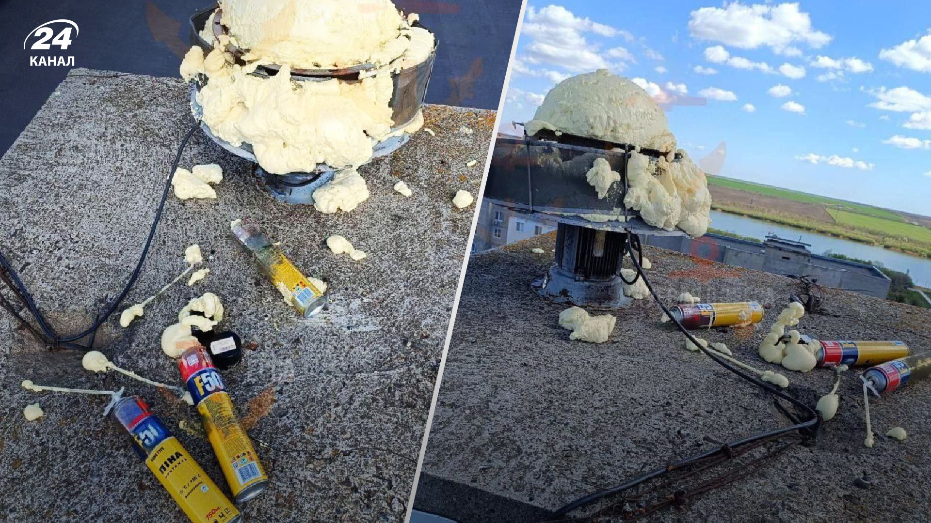 В Одесской области пеной залили систему оповещения тревог В Одесской области пеной залили систему оповещения тревог