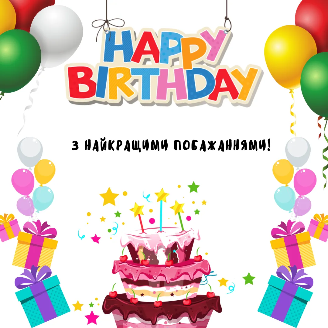Привітання з днем народження Привітання з днем народження