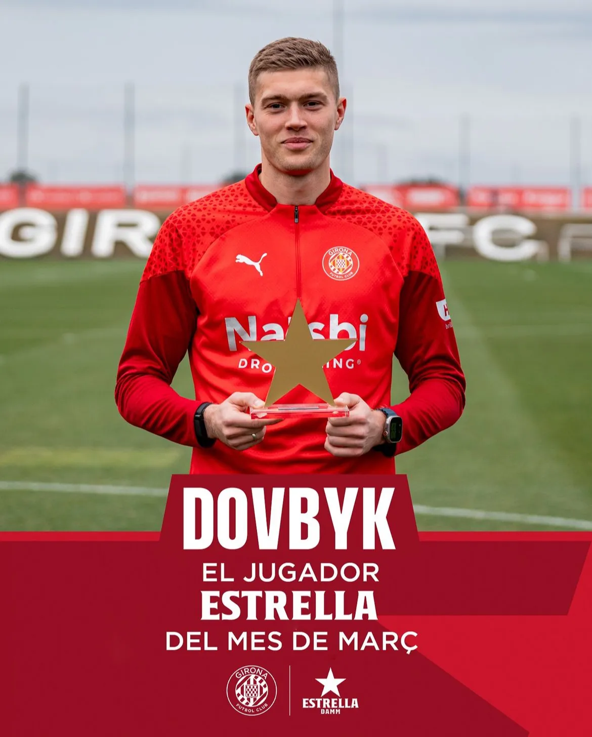 Довбик - найкращий гравець Жирони Довбик - найкращий гравець Жирони