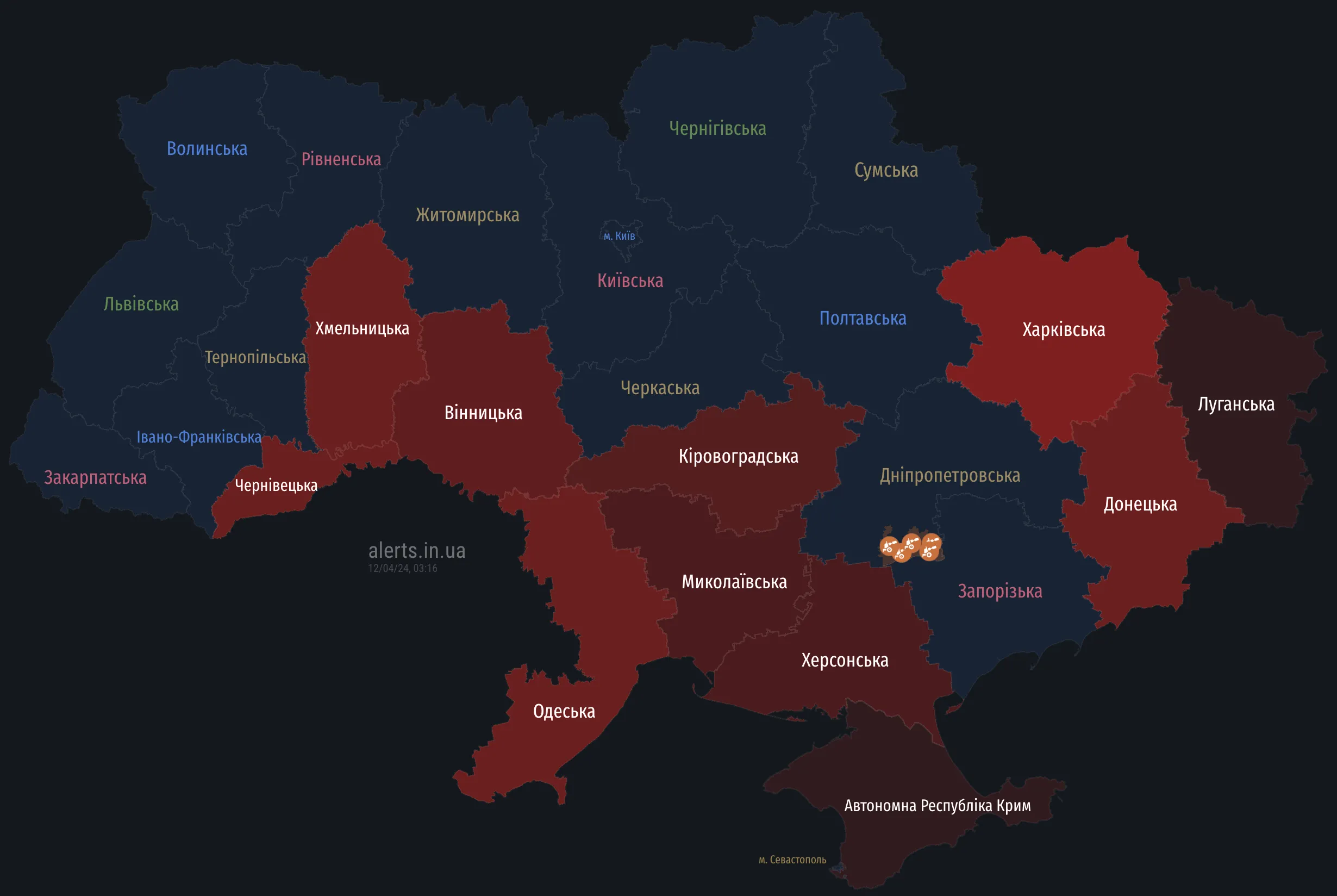 Карта тревог Карта тревог