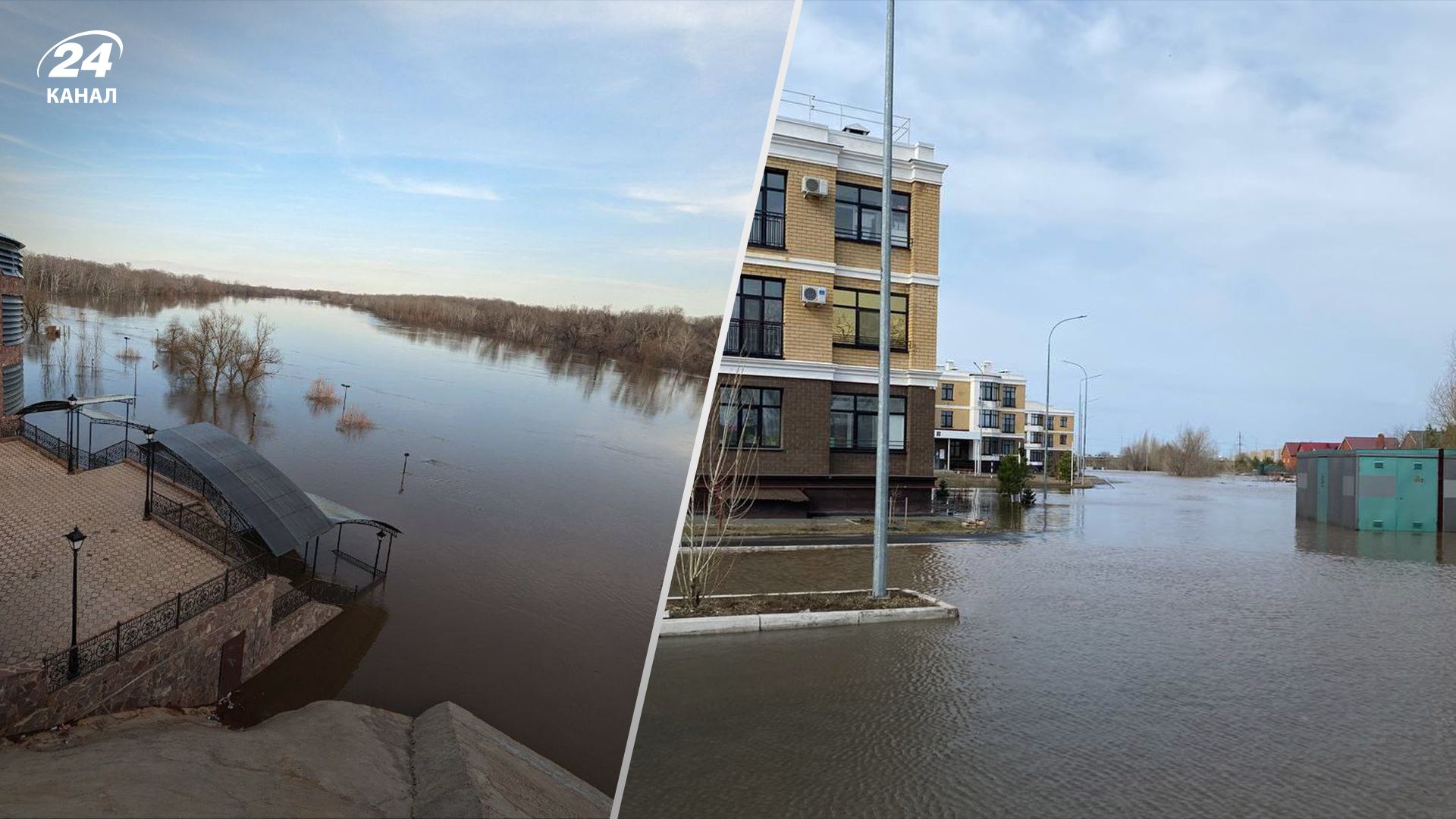В Оренбурге уровень воды уже достигает 2 метров