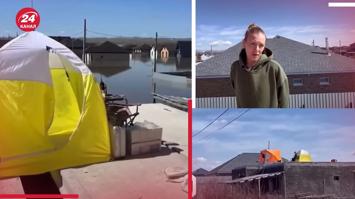 Прорив дамби в Орську – в Оренбурзі росіяни живуть на даху затопленого будинку - 24 Канал