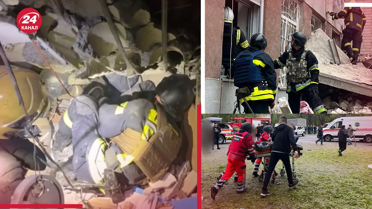 Ракетный удар по Чернигову 17 апреля - видео спасения мужчины из-под завалов - 24 Канал Ракетный удар по Чернигову 17 апреля - видео спасения мужчины из-под завалов - 24 Канал