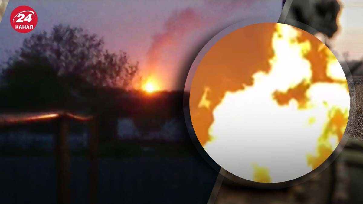 Пожежа на газогоні в Харківській області Пожежа на газогоні в Харківській області