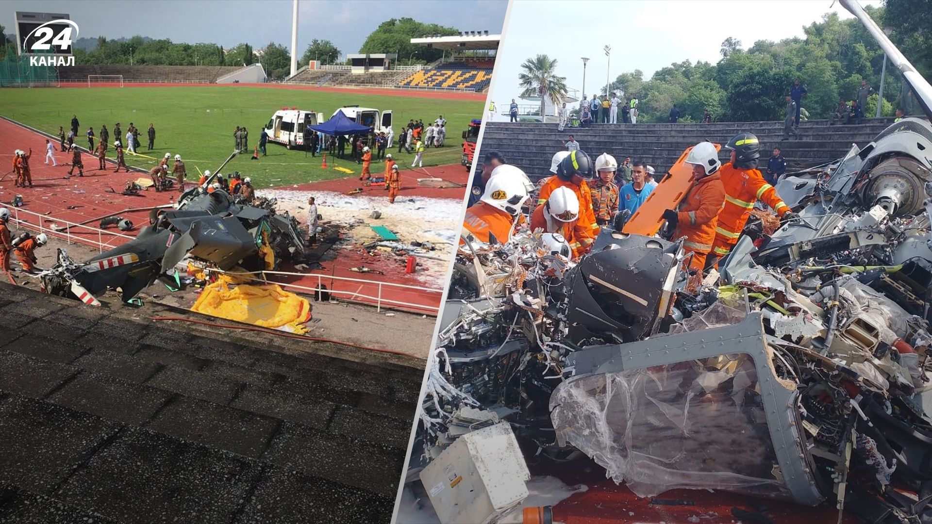 В Малайзии столкнулись 2 вертолета В Малайзии столкнулись 2 вертолета