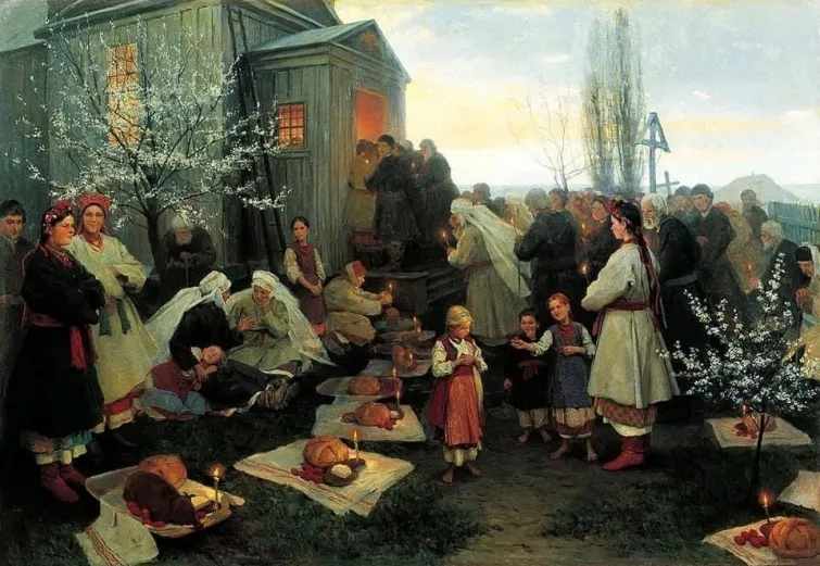 Украинцы празднуют Пасху