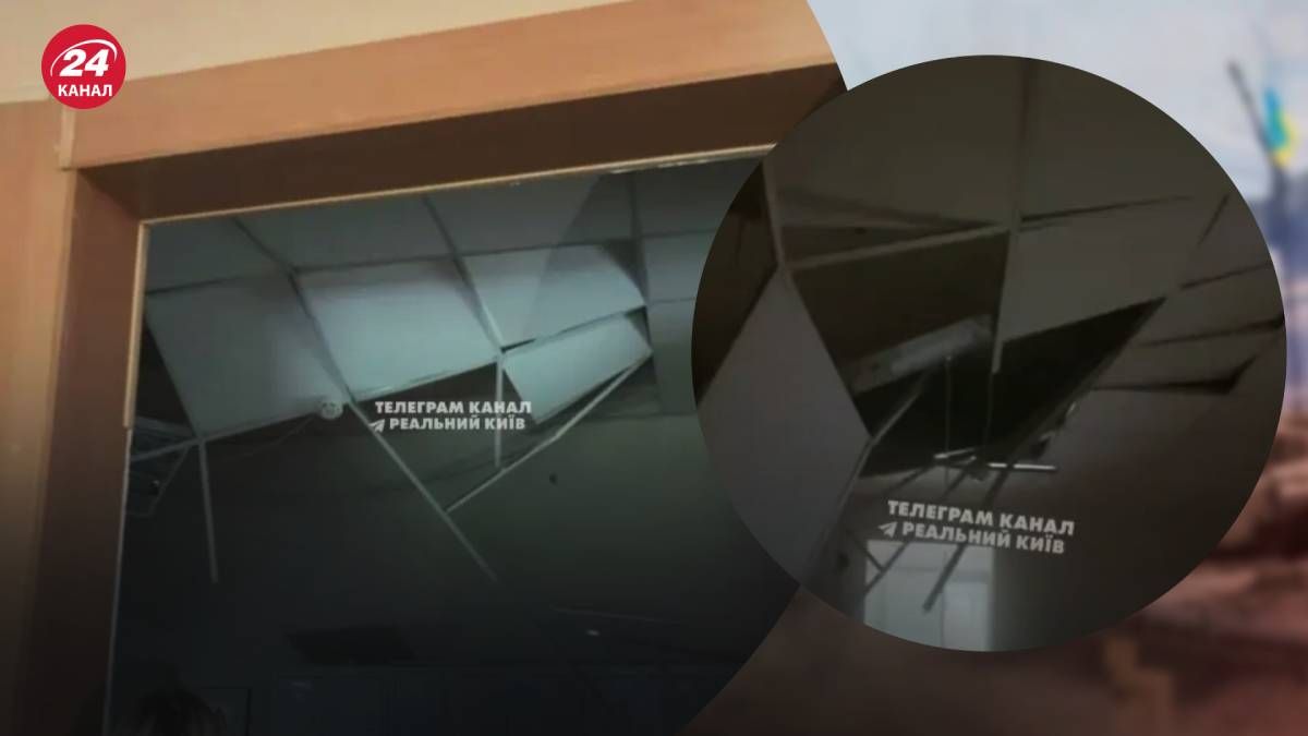 В киевской школе обвалился потолок В киевской школе обвалился потолок