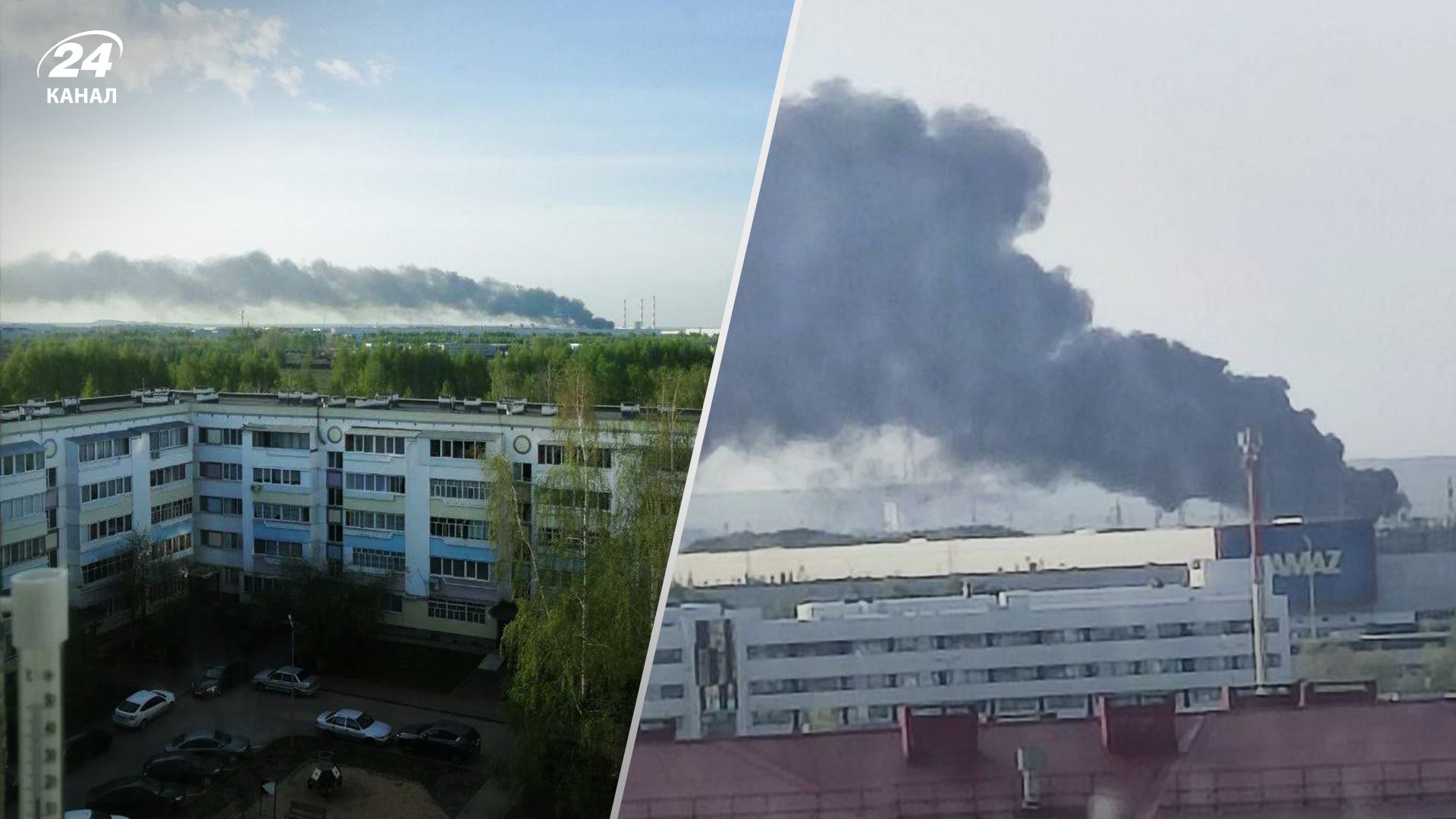 В Татарстане горел цех завода КамАЗ