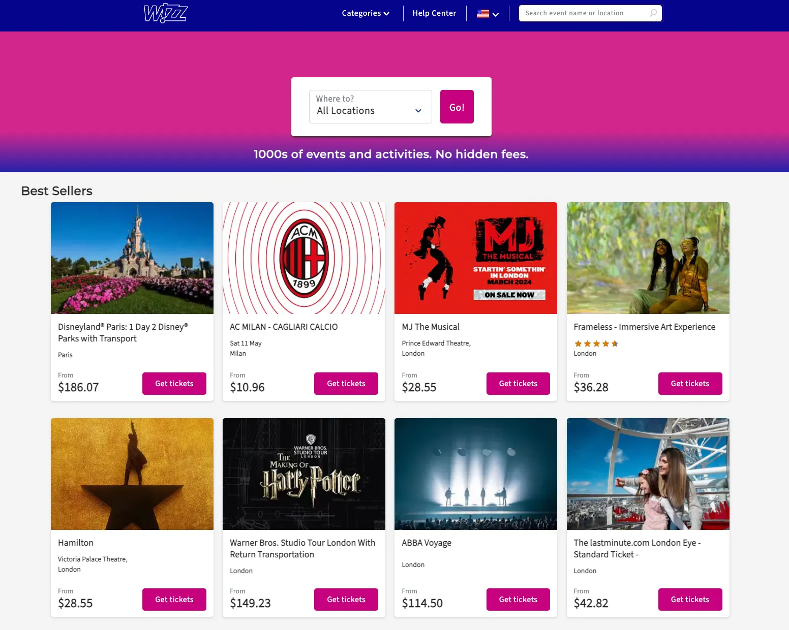 Wizz Air представила Experiences - предлагаемые события