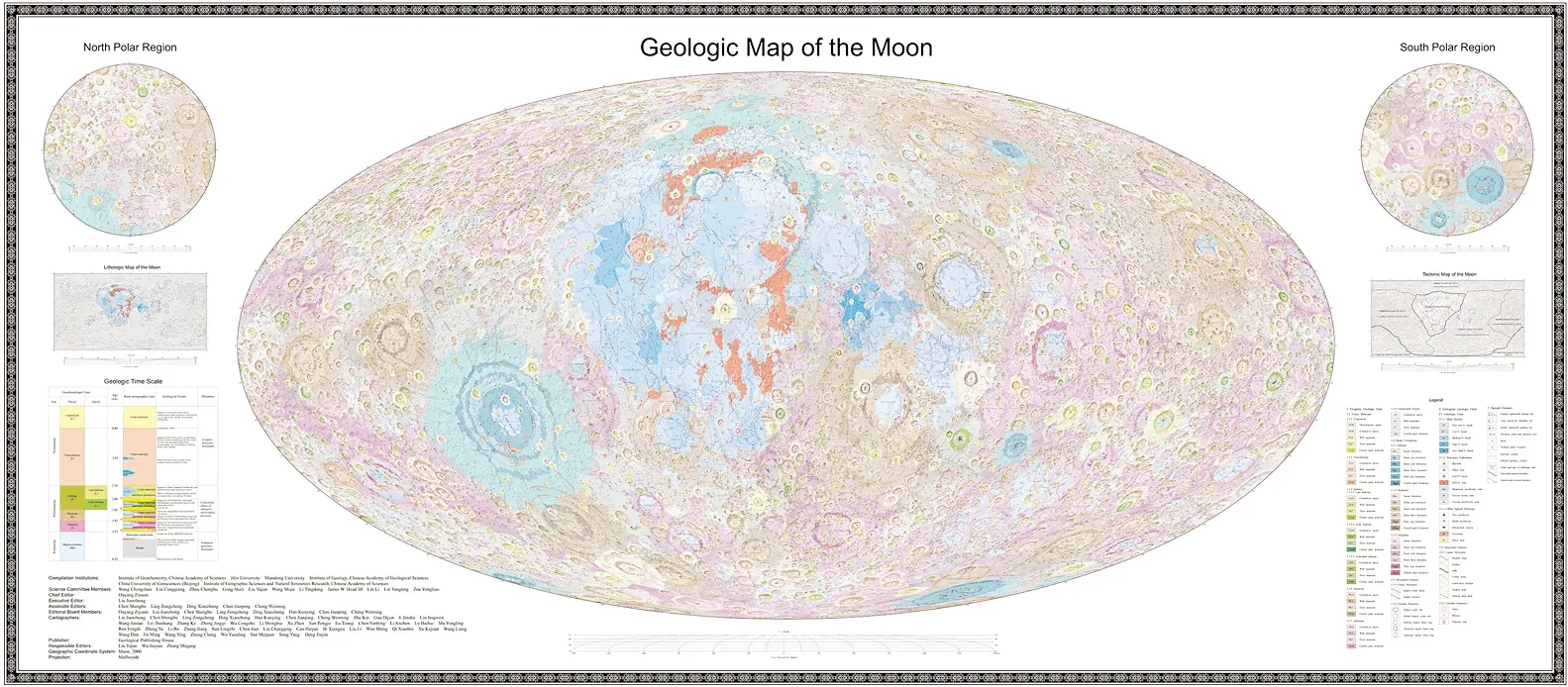 Найбільш детальна карта Місяця, яка показує понад 12 000 місячних структур