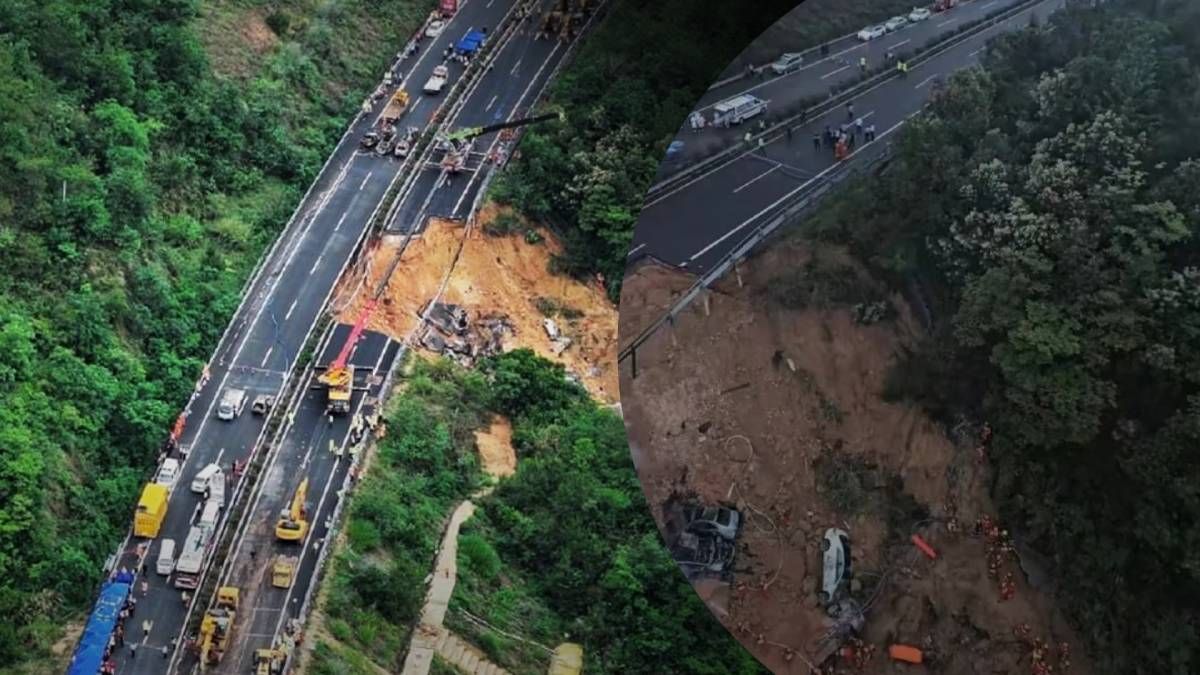 В Китае погибли люди из-за обвала проезжей части В Китае погибли люди из-за обвала проезжей части