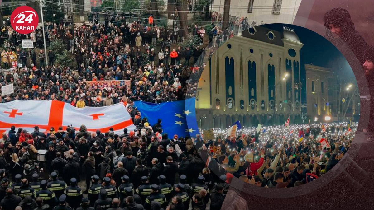 У Грузії тривають протести проти закону "про іноагентів" У Грузії тривають протести проти закону "про іноагентів"