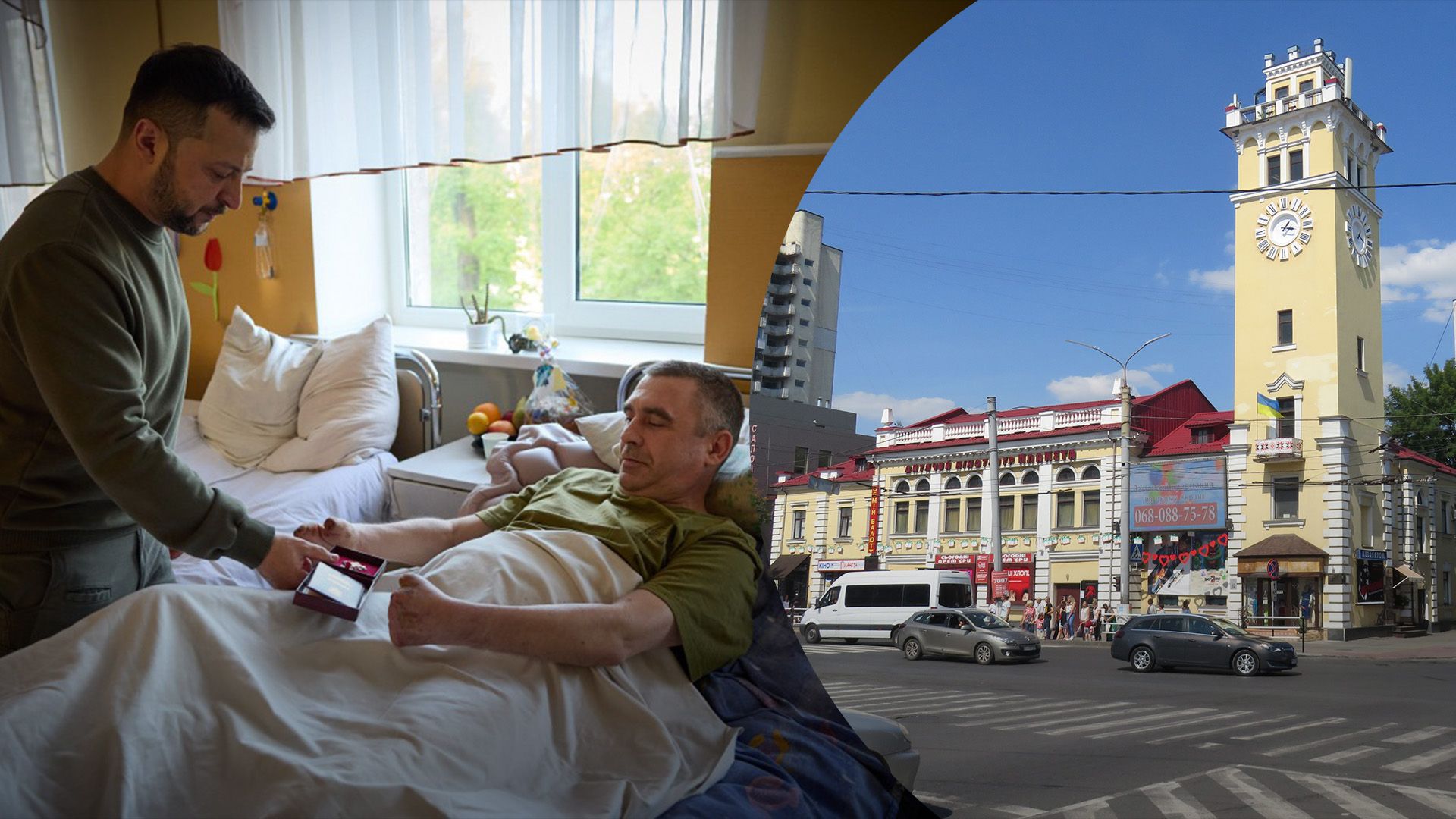 Володимир Зеленський відвідав поранених воїнів у Хмельницькому Володимир Зеленський відвідав поранених воїнів у Хмельницькому