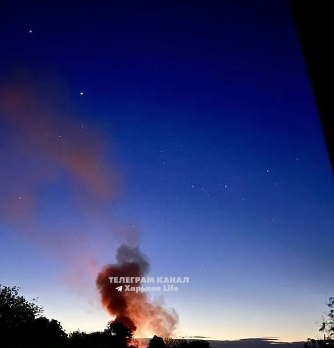 дим у Харкові після вибухів 4 травня дим у Харкові після вибухів 4 травня