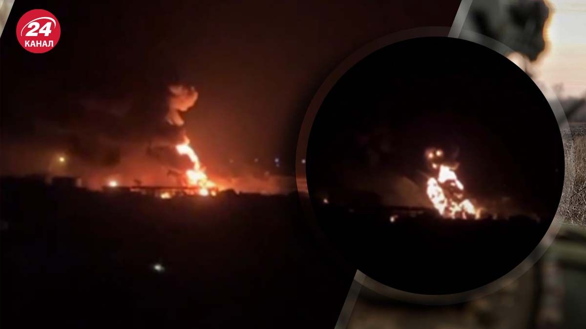 В окупованому Луганську горить нафтобаза - 24 Канал