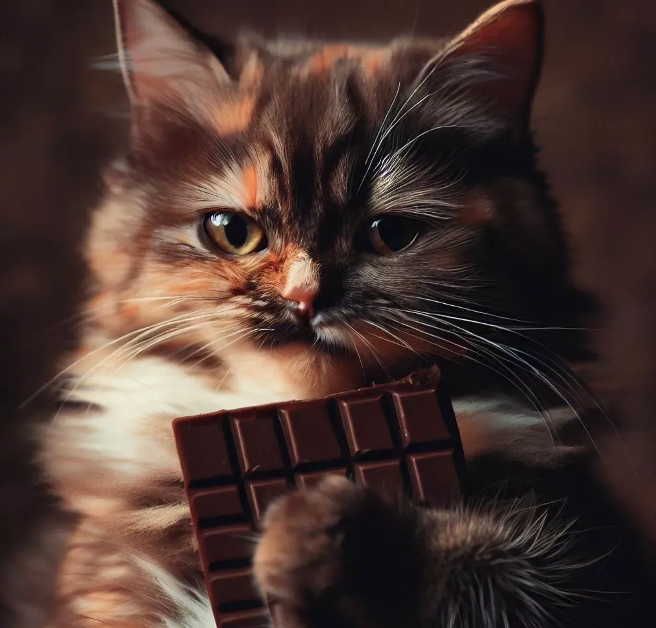 Котам категорически запрещено давать шоколад