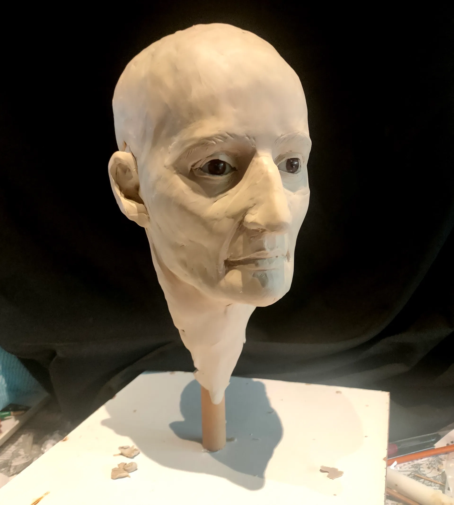 Один из этапов изготовления скульптуры Один из этапов изготовления скульптуры