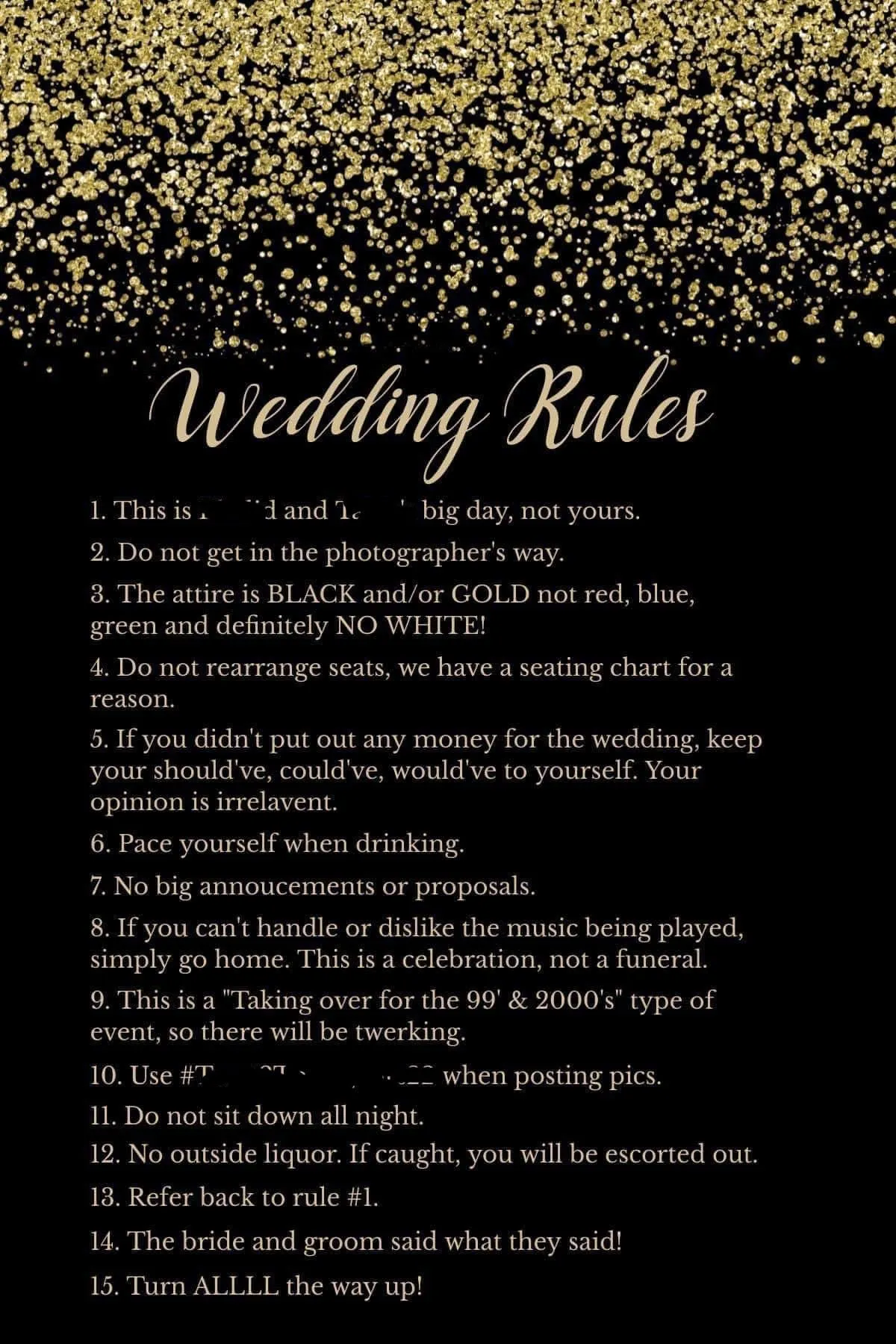 правила для гостей весілля